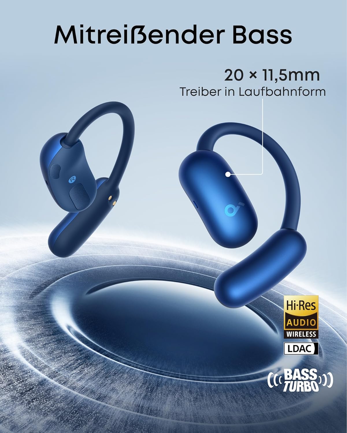 Thumbnail 5 de soundcore AeroFit 2 Open‑Ear Kopfhörer 42h