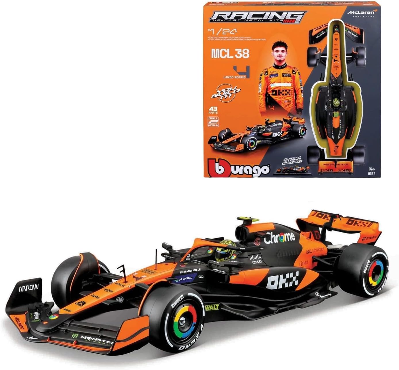 Thumbnail 5 de Bburago Ferrari SF-23 Charles Leclerc 1:24 Gift Set