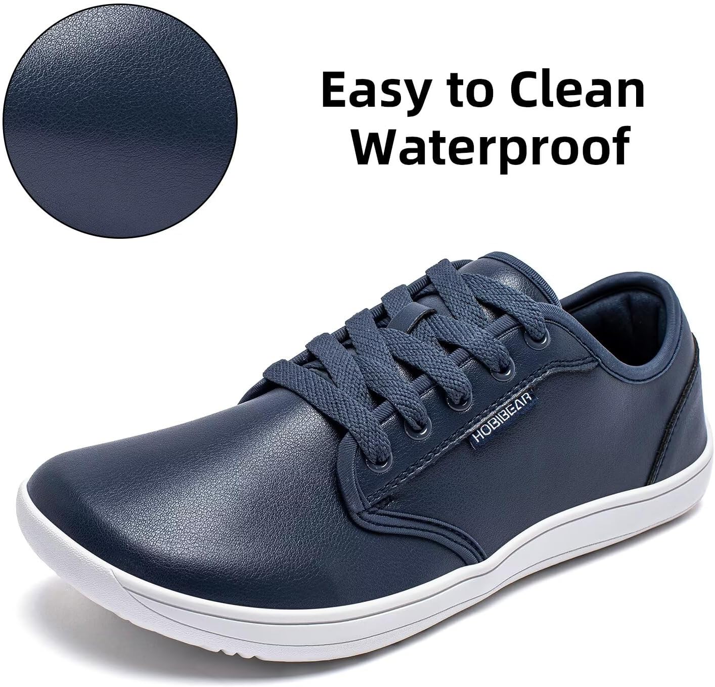Thumbnail 3 de HOBIBEAR Barfußschuhe Unisex mit breiter Zehenbox aus Leder – minimalistischer Outdoor- & Walking-Schuh