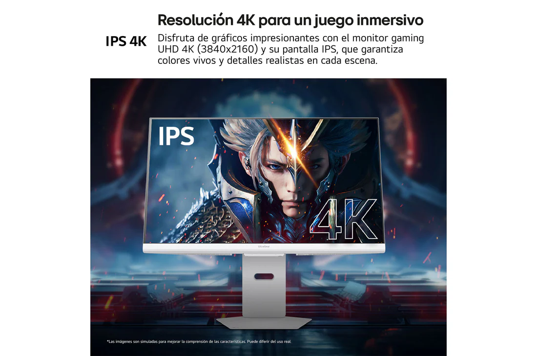 Thumbnail 3 de LG UltraGear 32G810SA-W Monitor gaming 32" 4K 144Hz