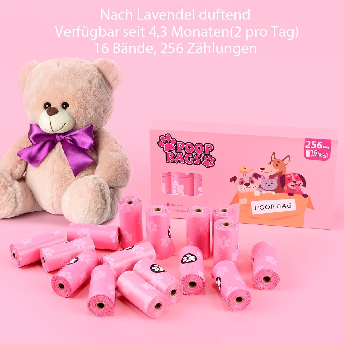 Thumbnail 1 de Biologisch abbaubare Hundekotbeutel 256 🐕