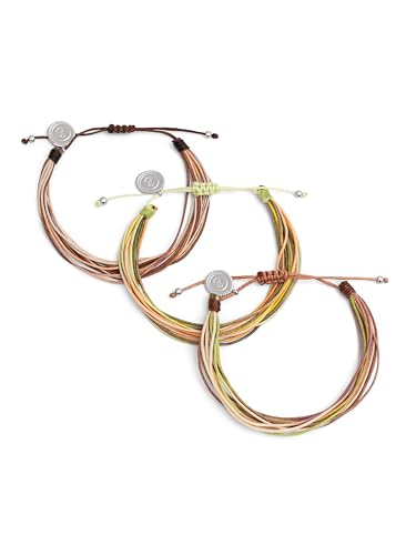Detalle de SINGULARU Pulsera Mujer Pack 3 Pulseras Forest Rainbow Acero