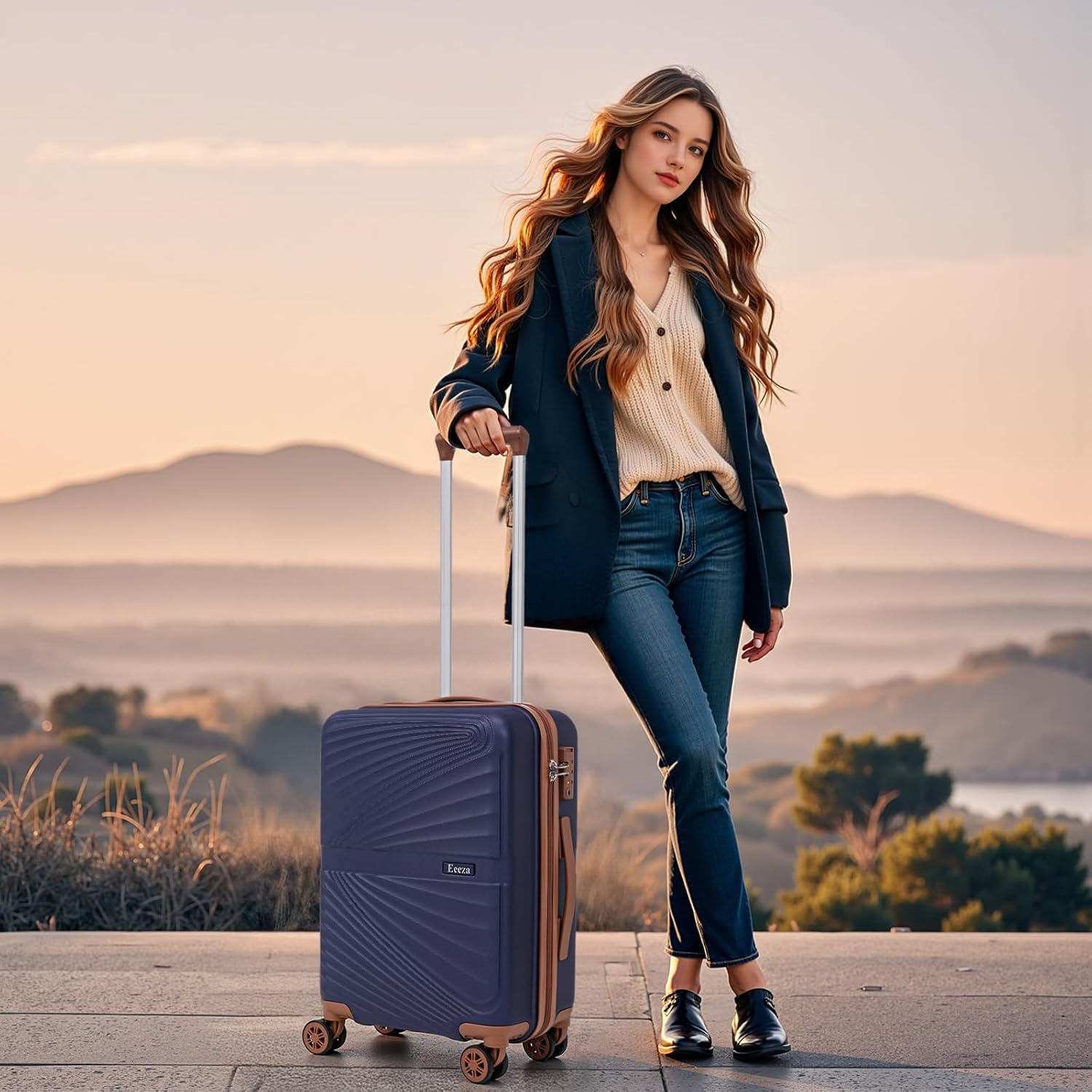 Detalle 2 de Eeeza Carry On Luggage Set 20 Inch Spinner