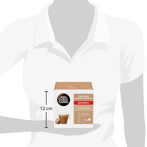Thumbnail 9 de NESCAFÉ DOLCE GUSTO Cortado Espresso Macchiato Decaffeinato – 3 Confezioni da 16 Capsule (48 Capsule Compatibili Dolce Gusto)