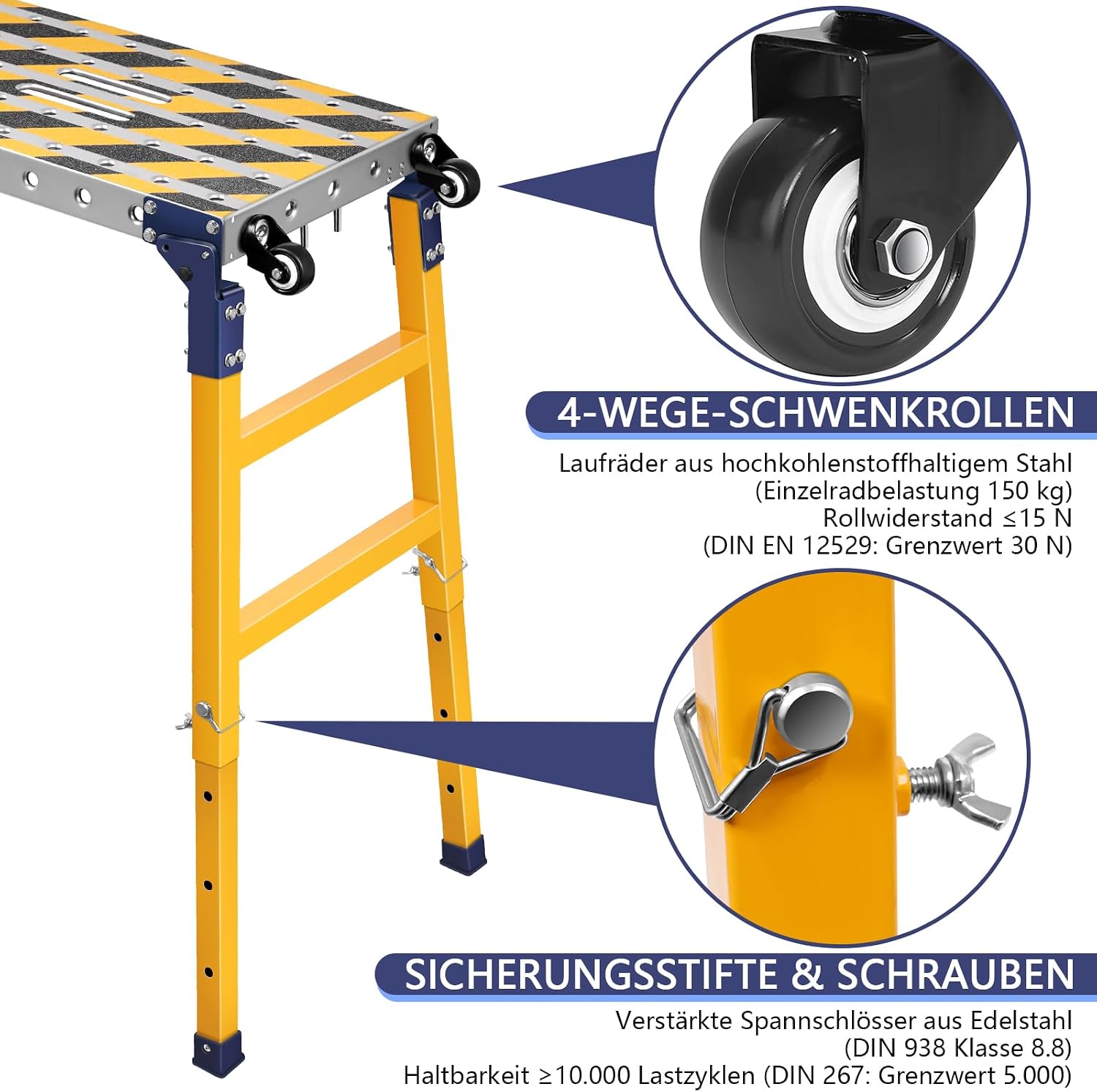 Detalle 1 de 2-in-1 Arbeitsplattform 500 kg Schweißtisch