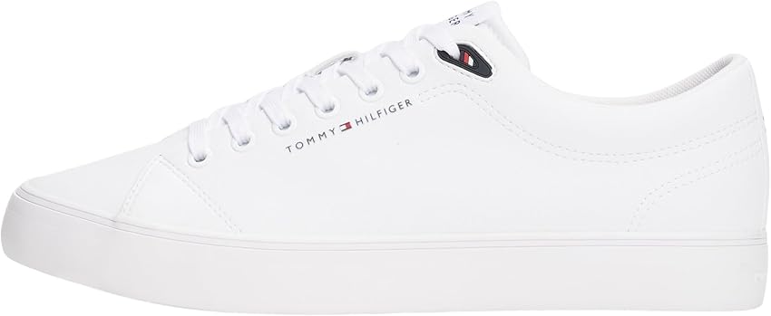 Tommy Hilfiger Core Low Sneaker Hombre 👟 Blanco 45