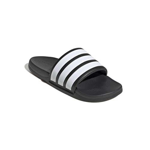 Detalle de Adidas Adilette Comfort 2.0 Slides – Unisex, Core Black/Ftwr White/Carbon, Größe 46 EU