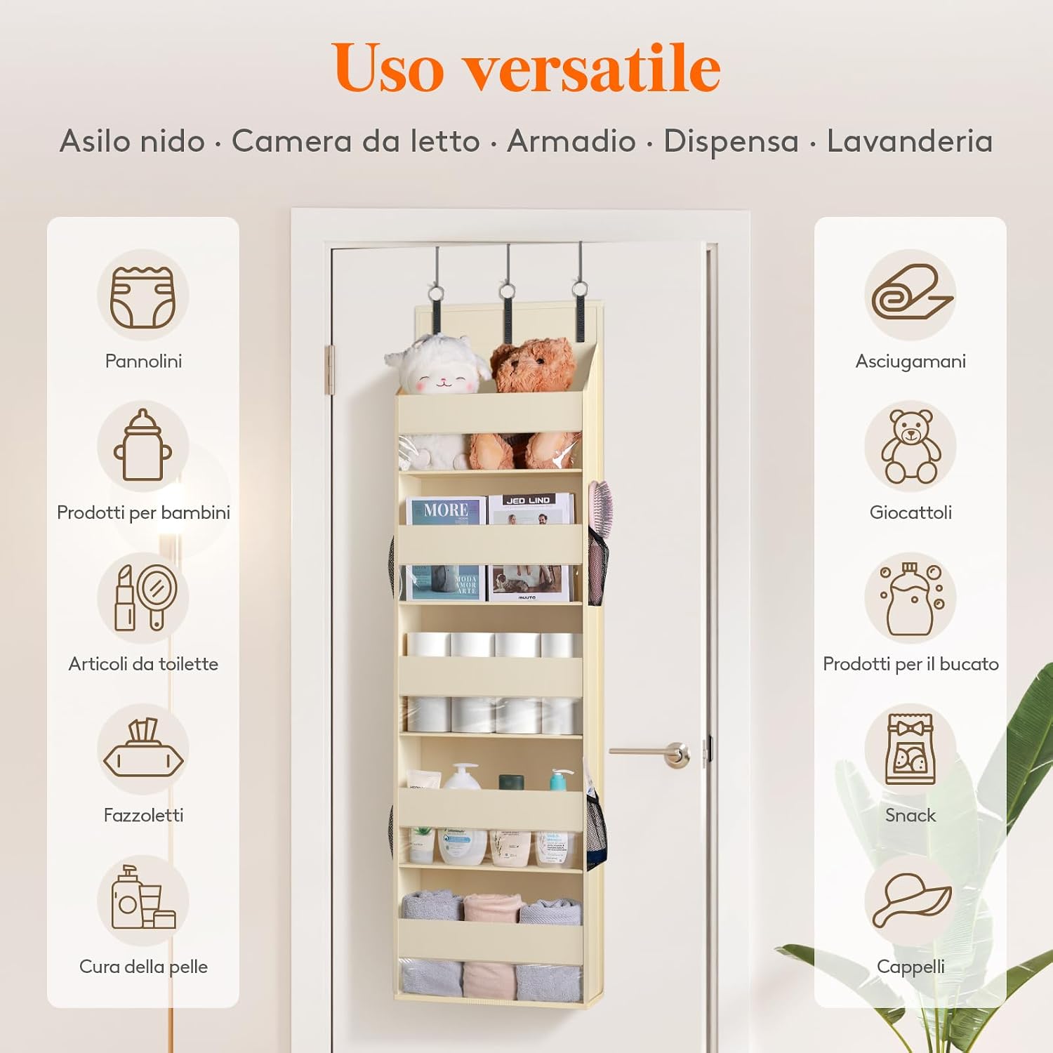 Thumbnail 6 de Lifewit organizer da porta con 4 tasche