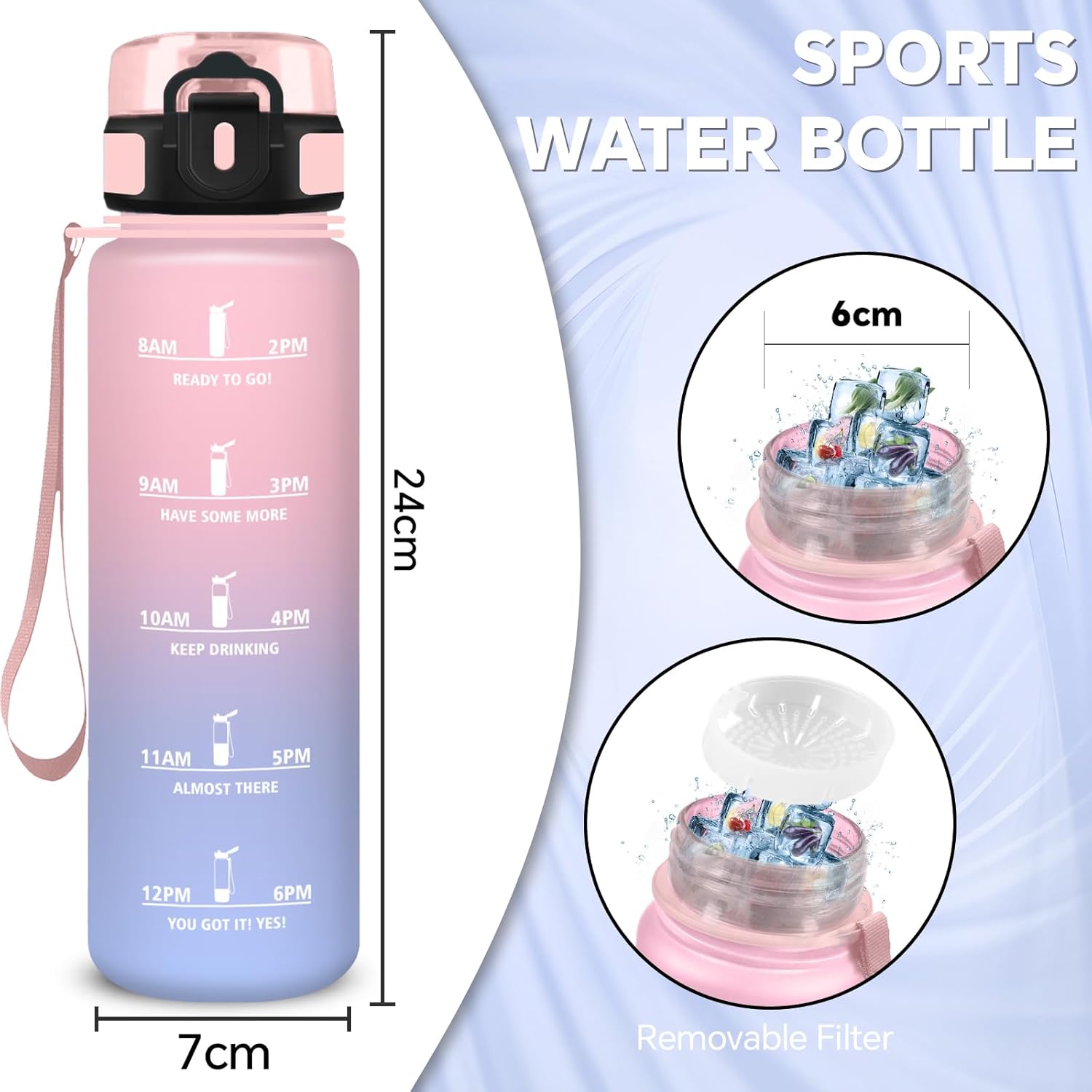 Thumbnail 4 de Botella de Agua 500ml Infantil con Filtro 🚰