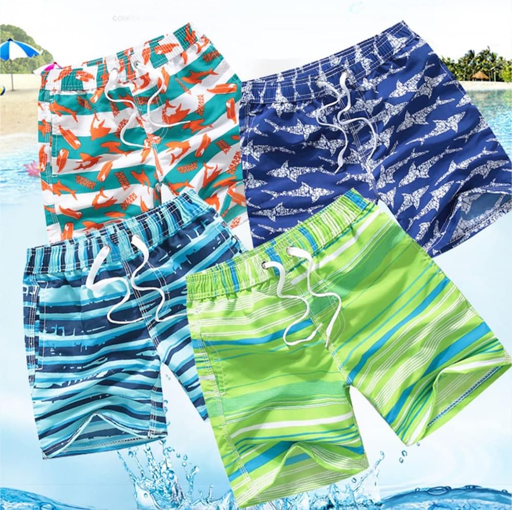 Thumbnail 3 de FedMois Boys Swimming Trunks Quick Dry Beach Shorts