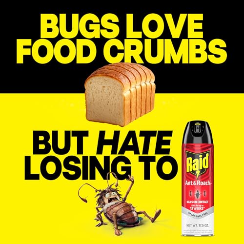Detalle de Raid Ant & Roach Killer Bug Spray, Fragrance Free, 17.5 oz, 2 Count