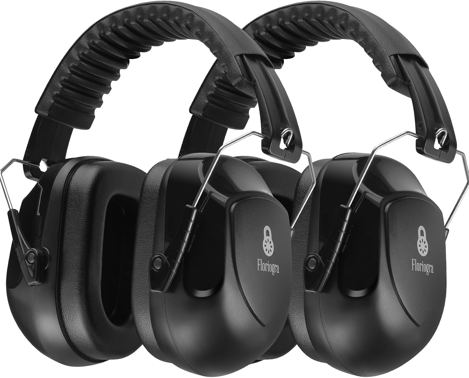 Detalle de Floriogra 2-Pack 34 dB Hearing Protection Earmuffs with Adjustable Headband