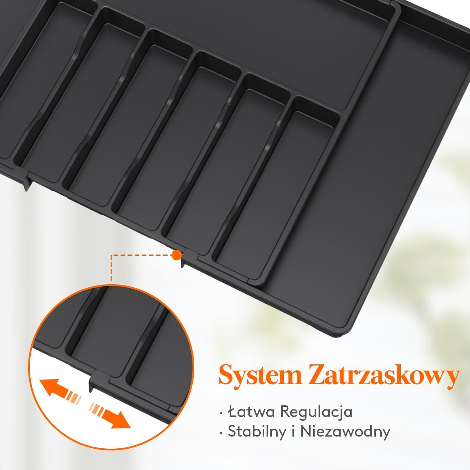 Thumbnail 6 de Lifewit 22063 organizer na sztućce do szuflady, regulowany, 9 przegródek