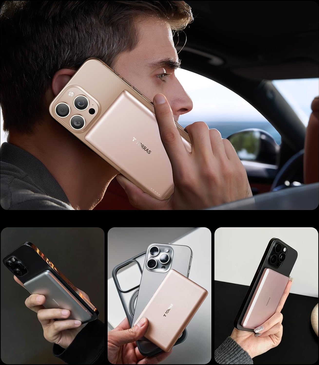 Thumbnail 3 de TORRAS MiniMag PB4D 5,000mAh Magnetic Power Bank, 0.3-Inch Slim
