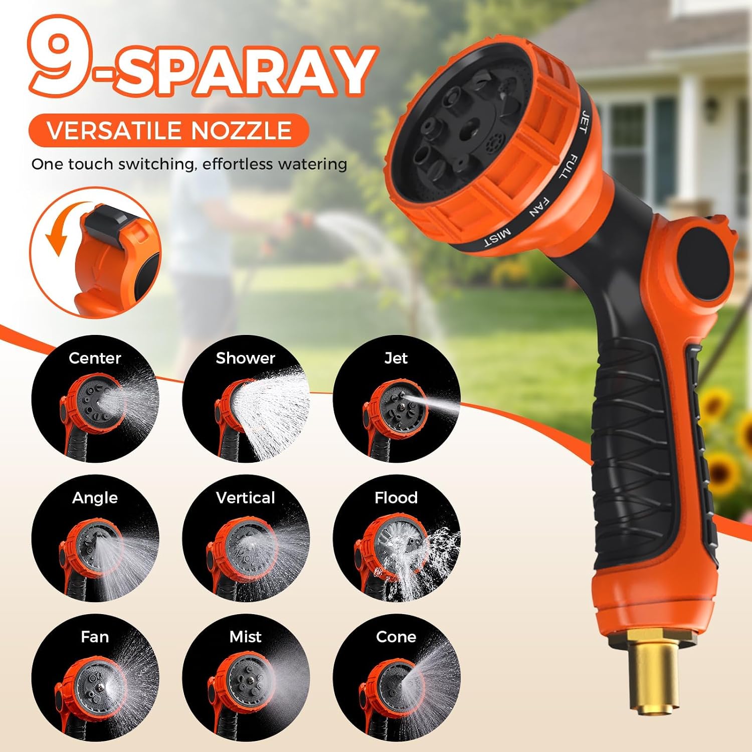 Detalle 1 de Retractable Garden Hose Reel 130 ft