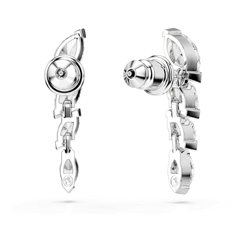 Detalle 2 de Swarovski Mesmera Pendientes Talla Marquesa Blanco con Baño de Rodio