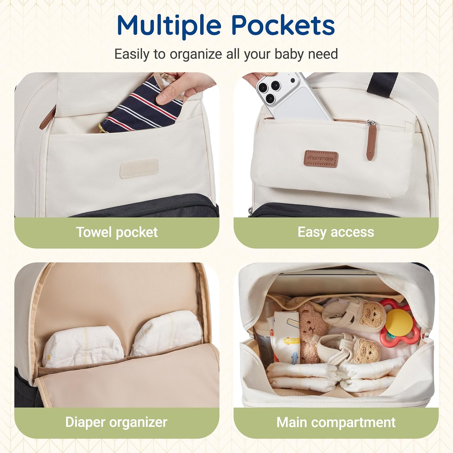 Detalle 2 de Mommore Diaper Backpack 25L