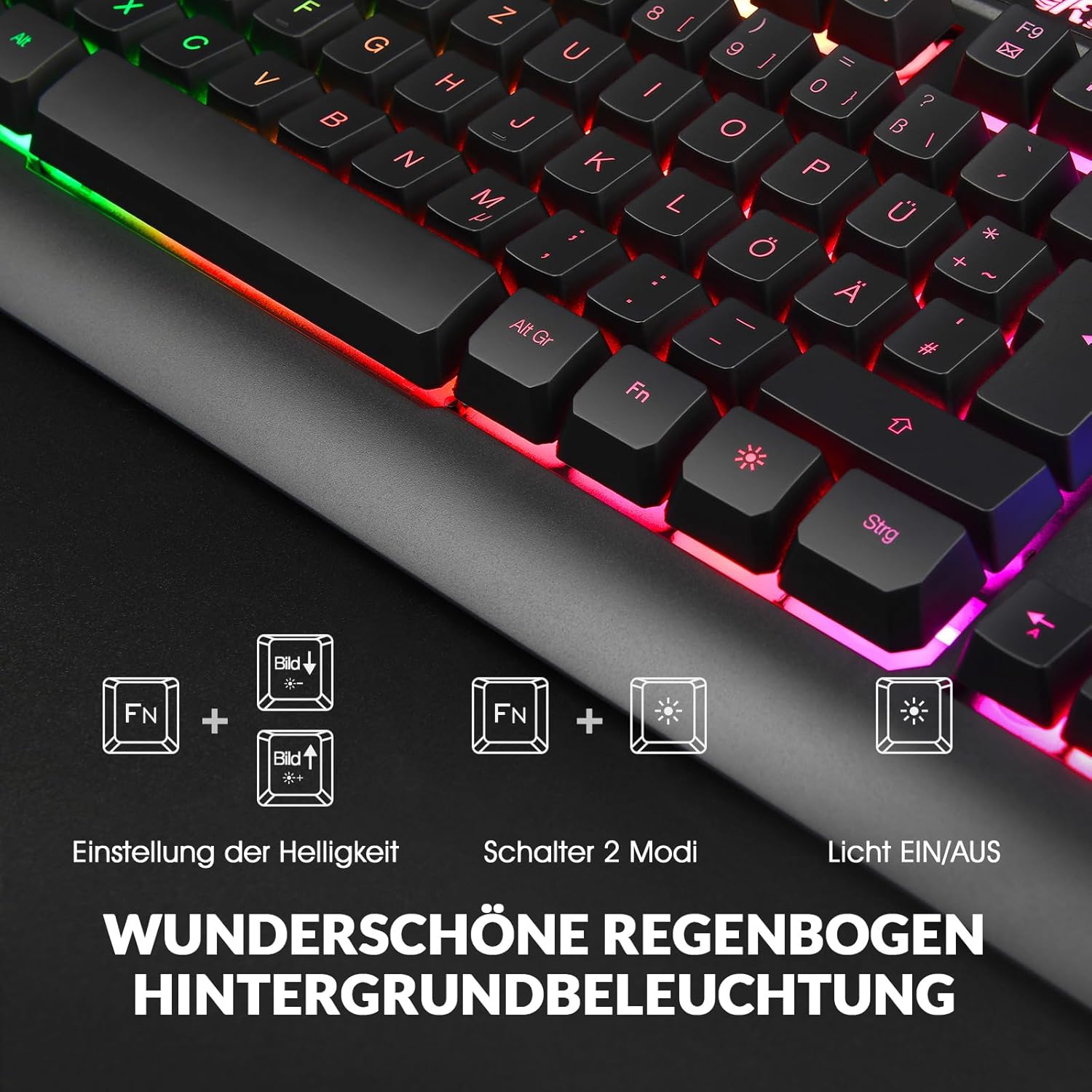 Detalle 2 de Rii RK900 Gaming Tastatur 3200 DPI