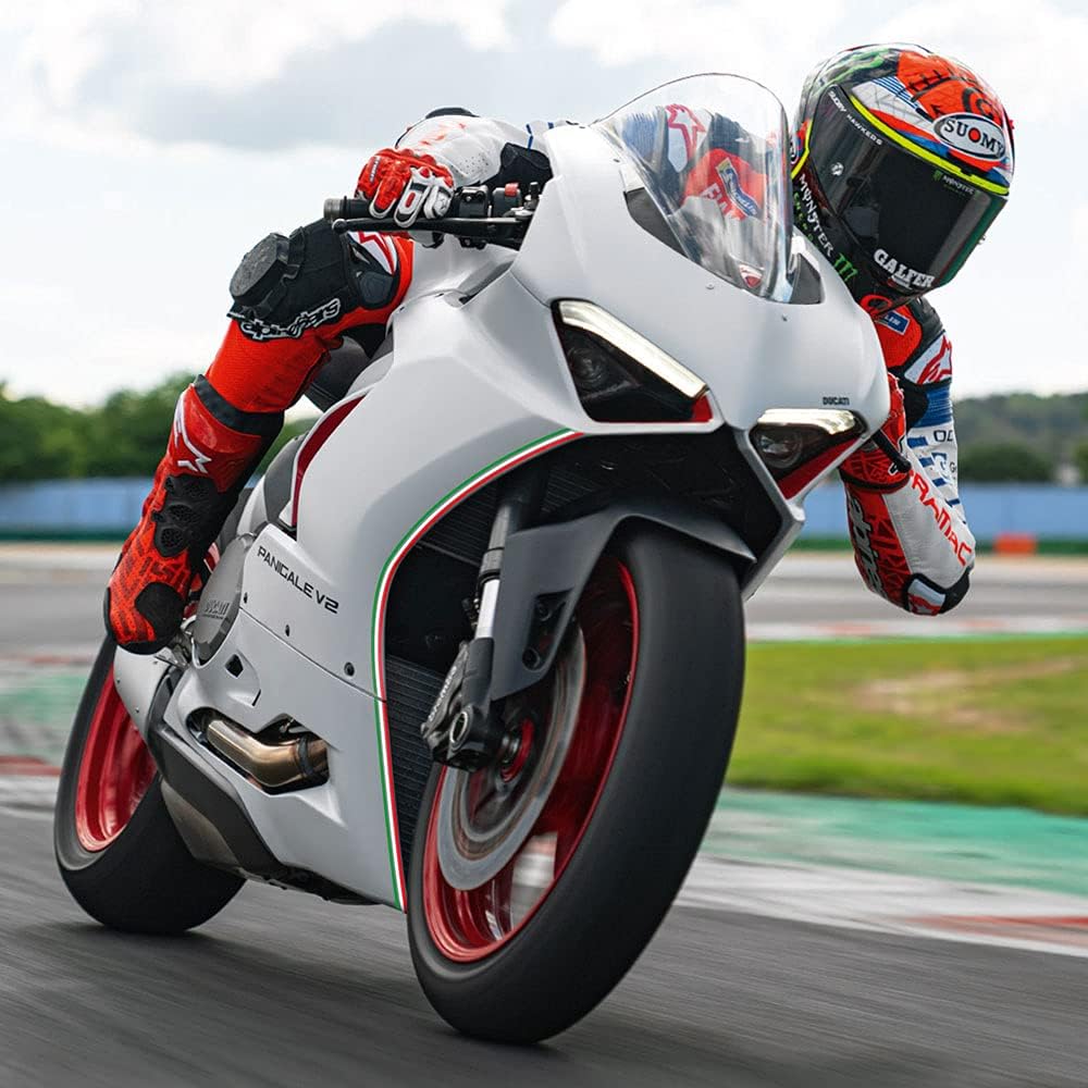 Detalle de 4R Quattroerre.it 10640 Strisce Adesive Tricolore Racing Stripe per Moto, 3.5 cm x 2 m