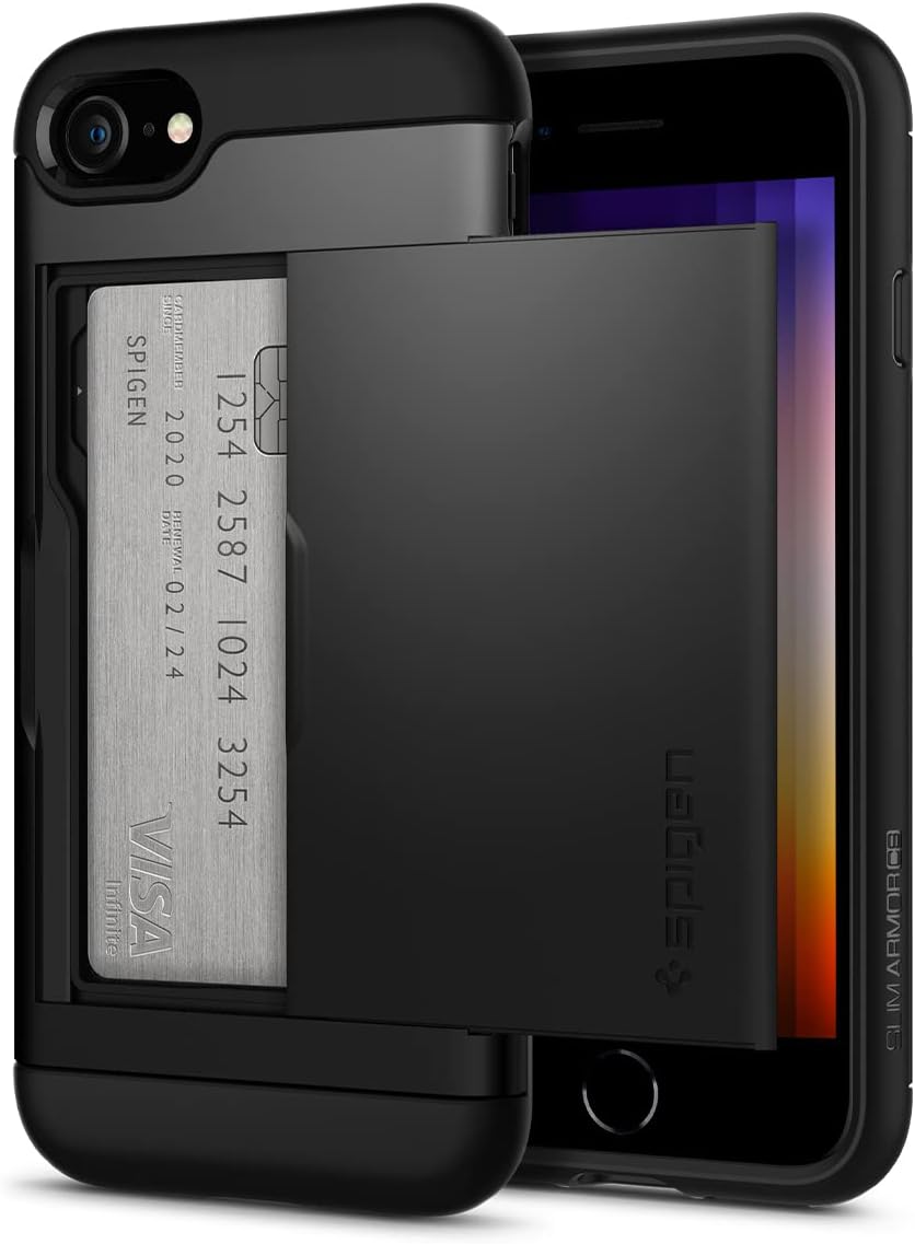 Spigen Slim Armor CS pour iPhone SE (2022) - coque noire