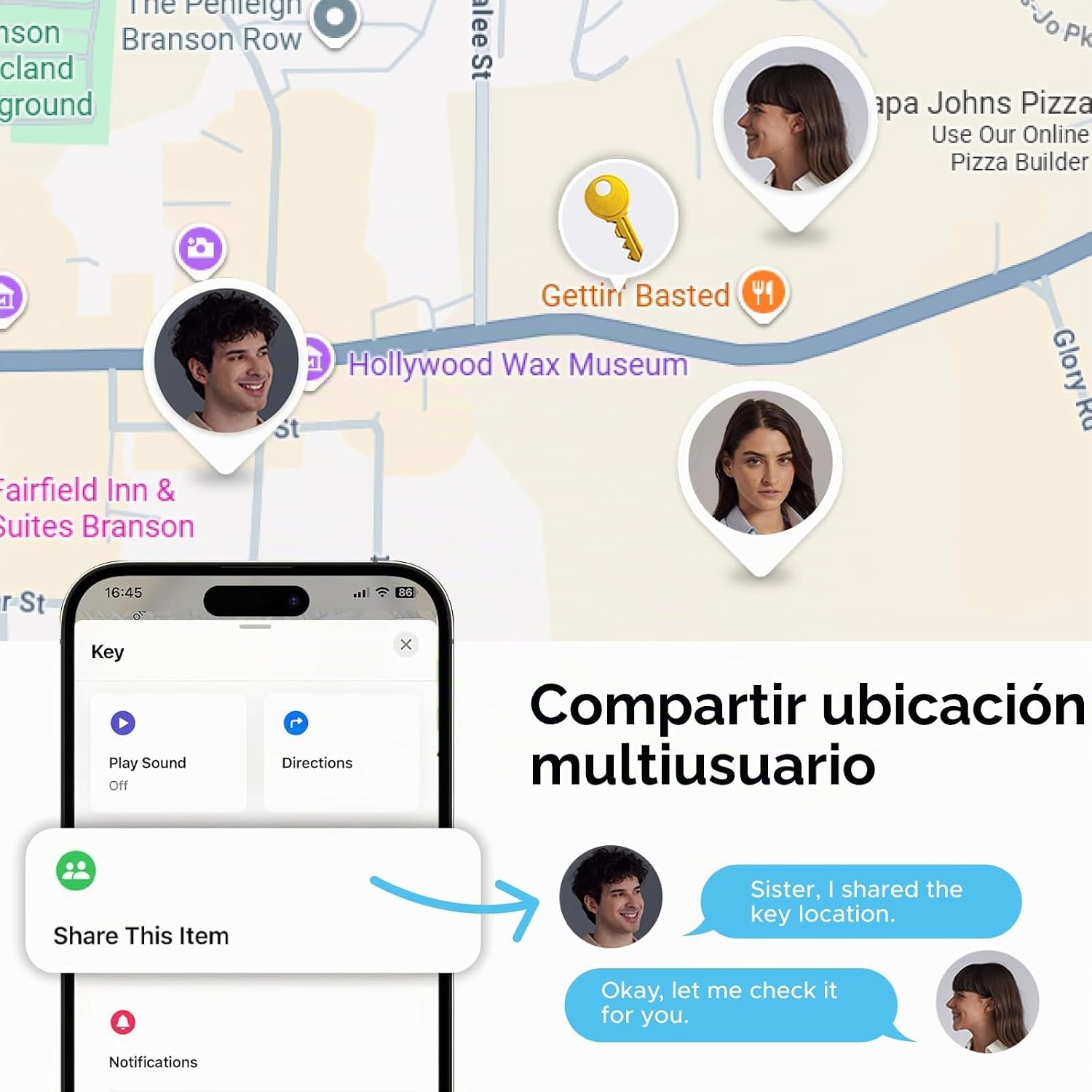 Thumbnail 6 de UGREEN FineTrack Duo Smart Finder con Find My/Find Hub, localizador Bluetooth y carga USB-C