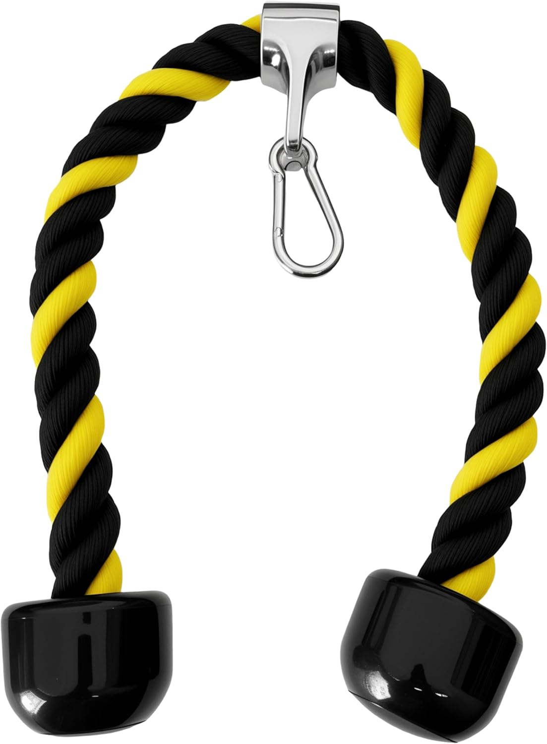 Thumbnail 3 de qibylift gedrehtes Nylon-Trizepsseil für den Kabelzug mit rutschfesten Griffen