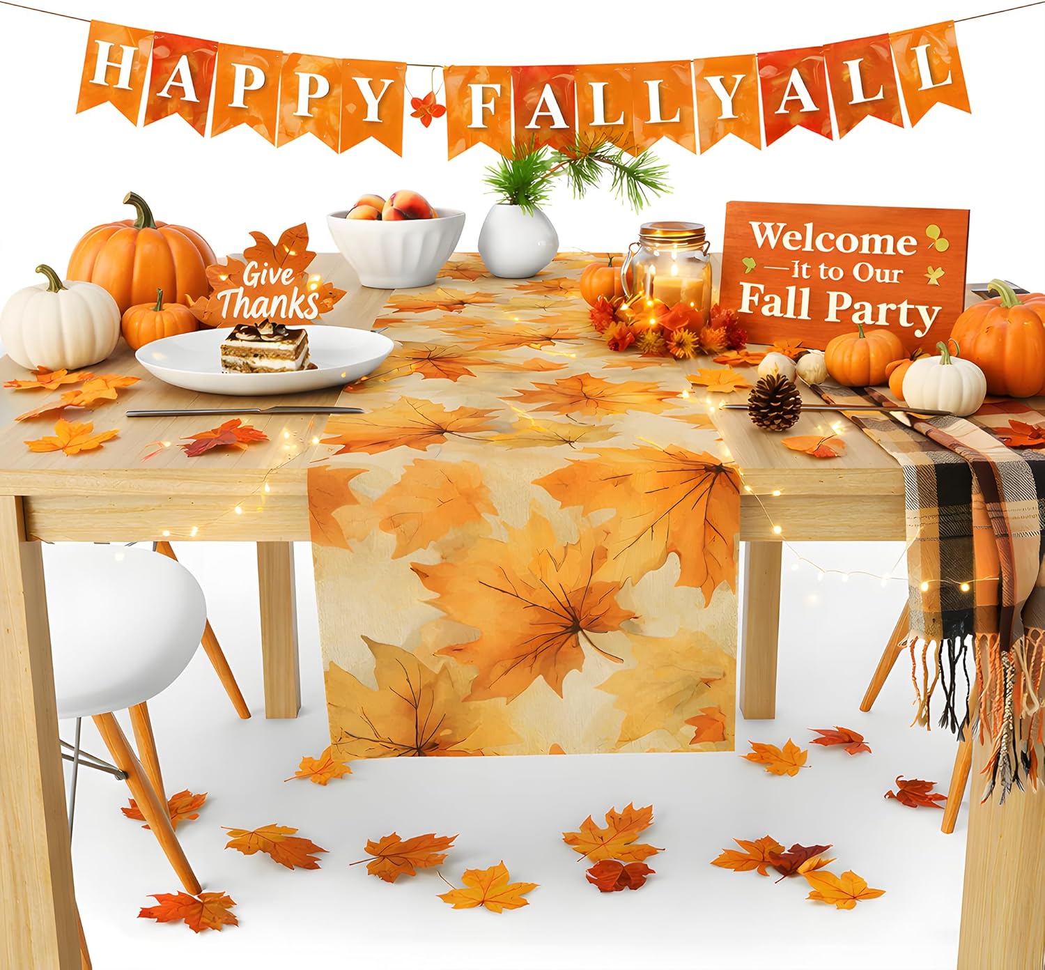 Thumbnail 3 de Fall Table Runner, 73 × 13.8 Inches
