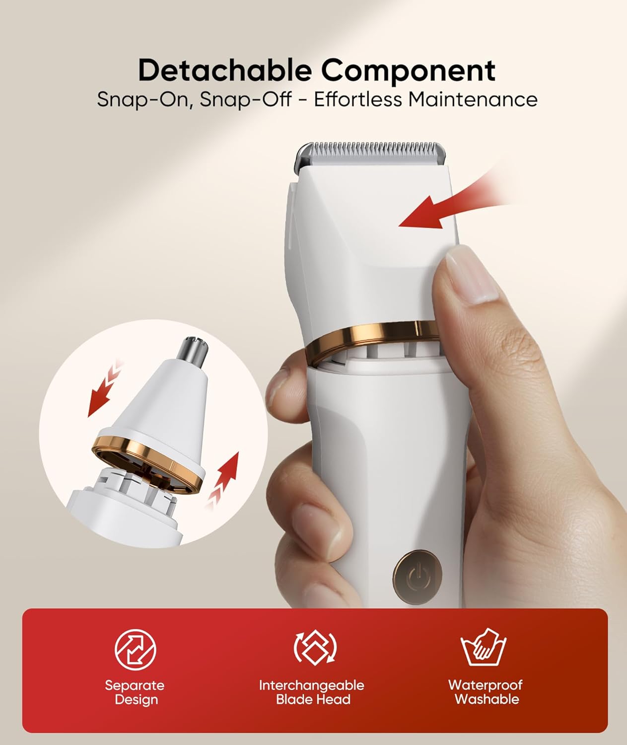 Thumbnail 5 de Lady Shavers for Women 3-in-1: 3 Head Bikini Trimmer, Nose Trimmer & Electric Foil Shaver