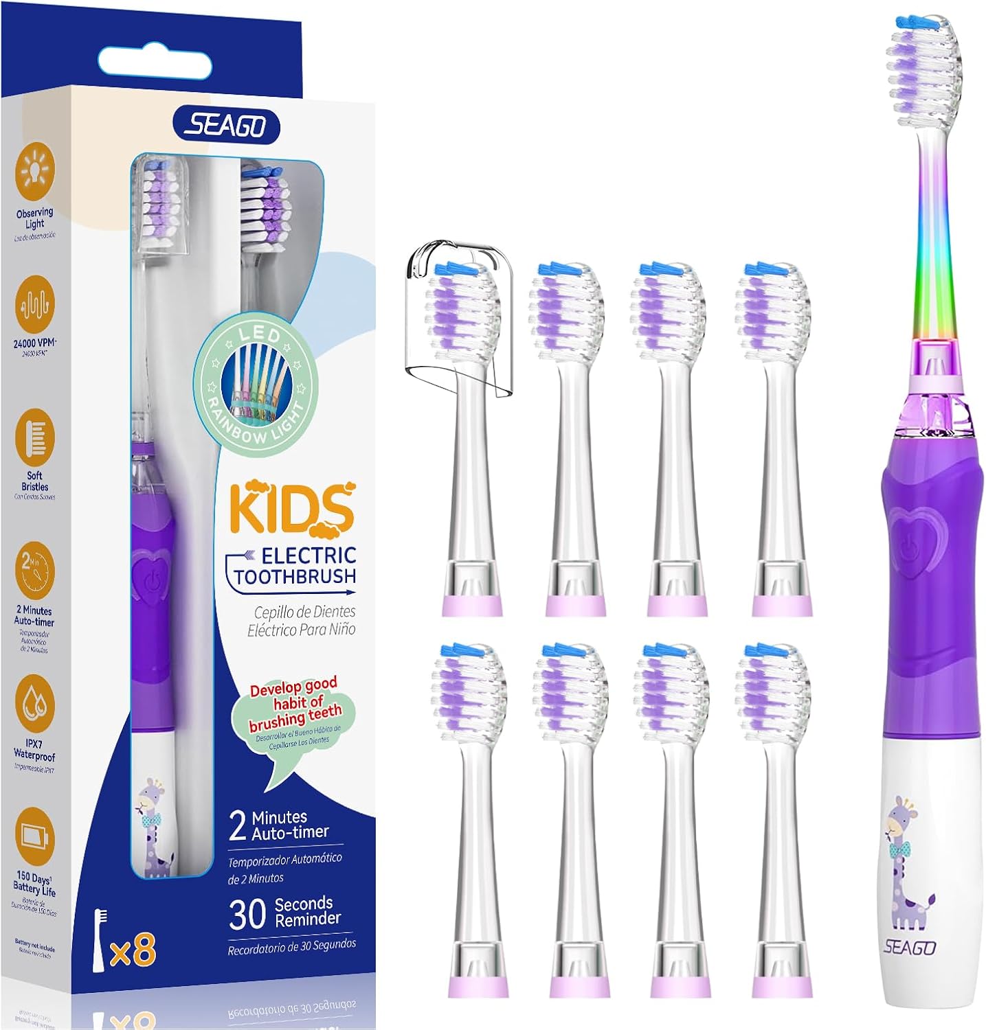 Detalle de Seago SG977 Kids Electric Toothbrush