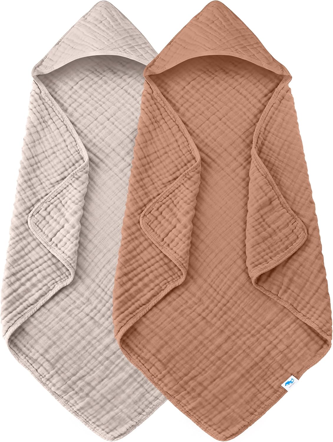 Detalle de SWEET DOLPHIN Hooded Baby Bath Towels, 32 x 32 Inches