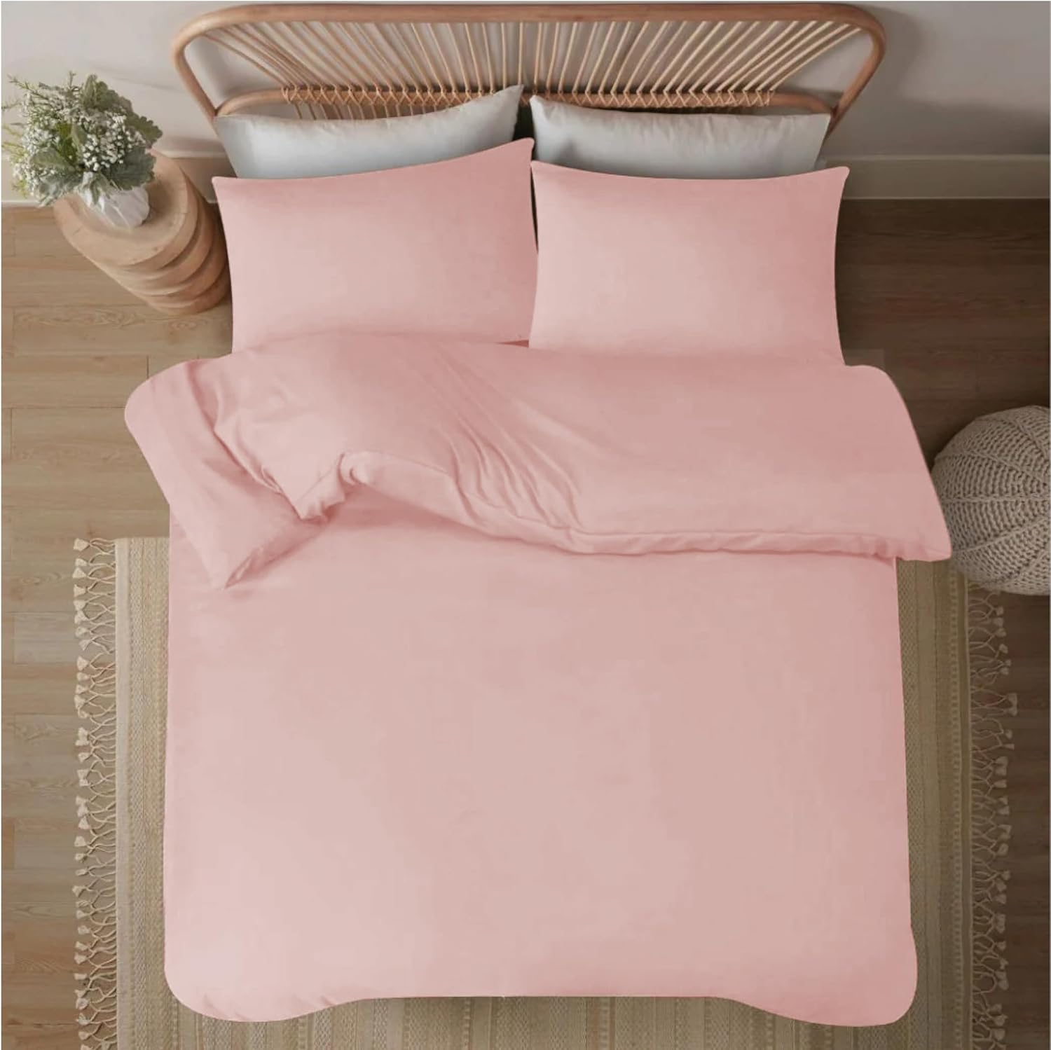 Detalle de Funky Gadgets Double Duvet Set Blush Pink Blush