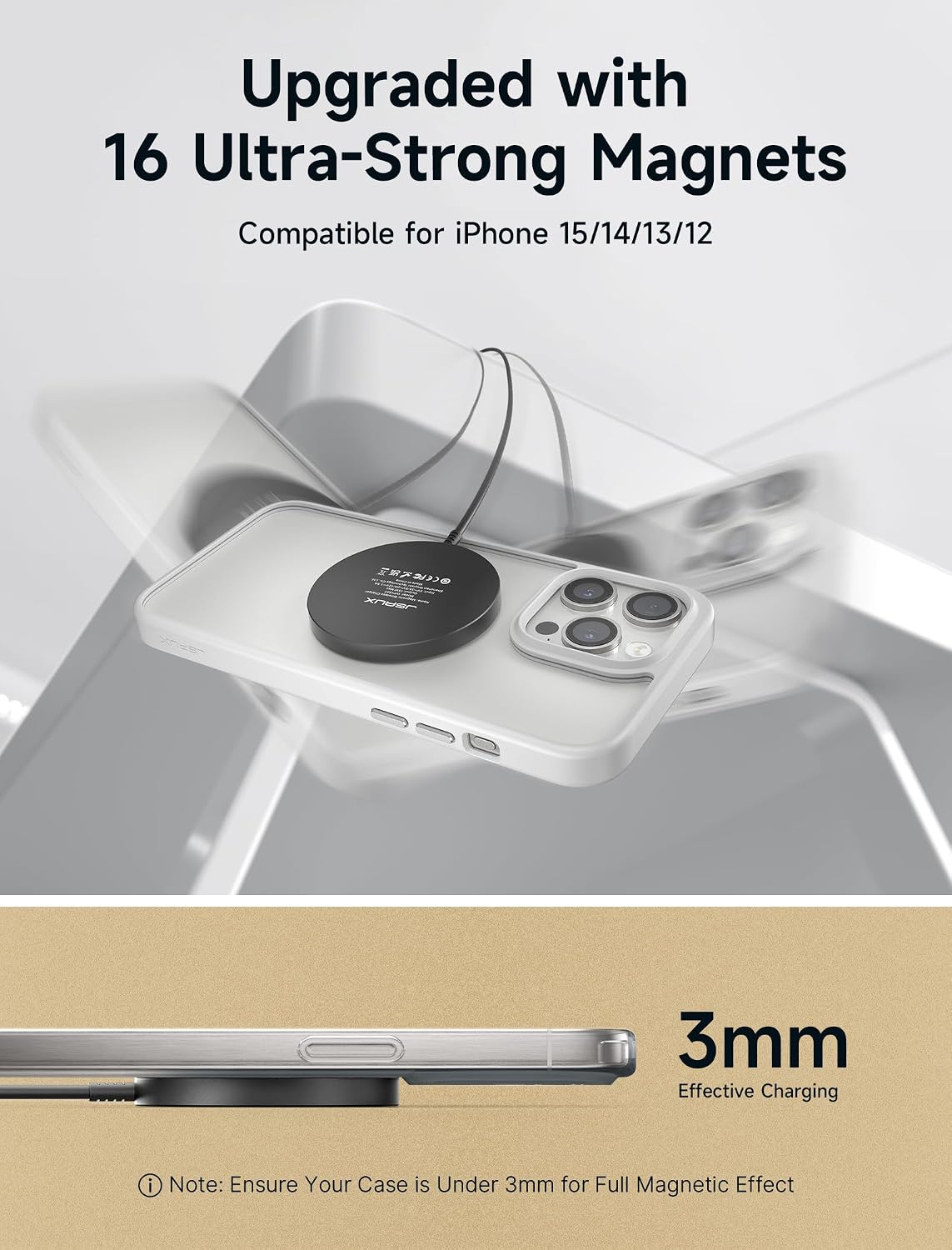 Thumbnail 4 de JSAUX Wireless Charger MagSafe 4.9ft