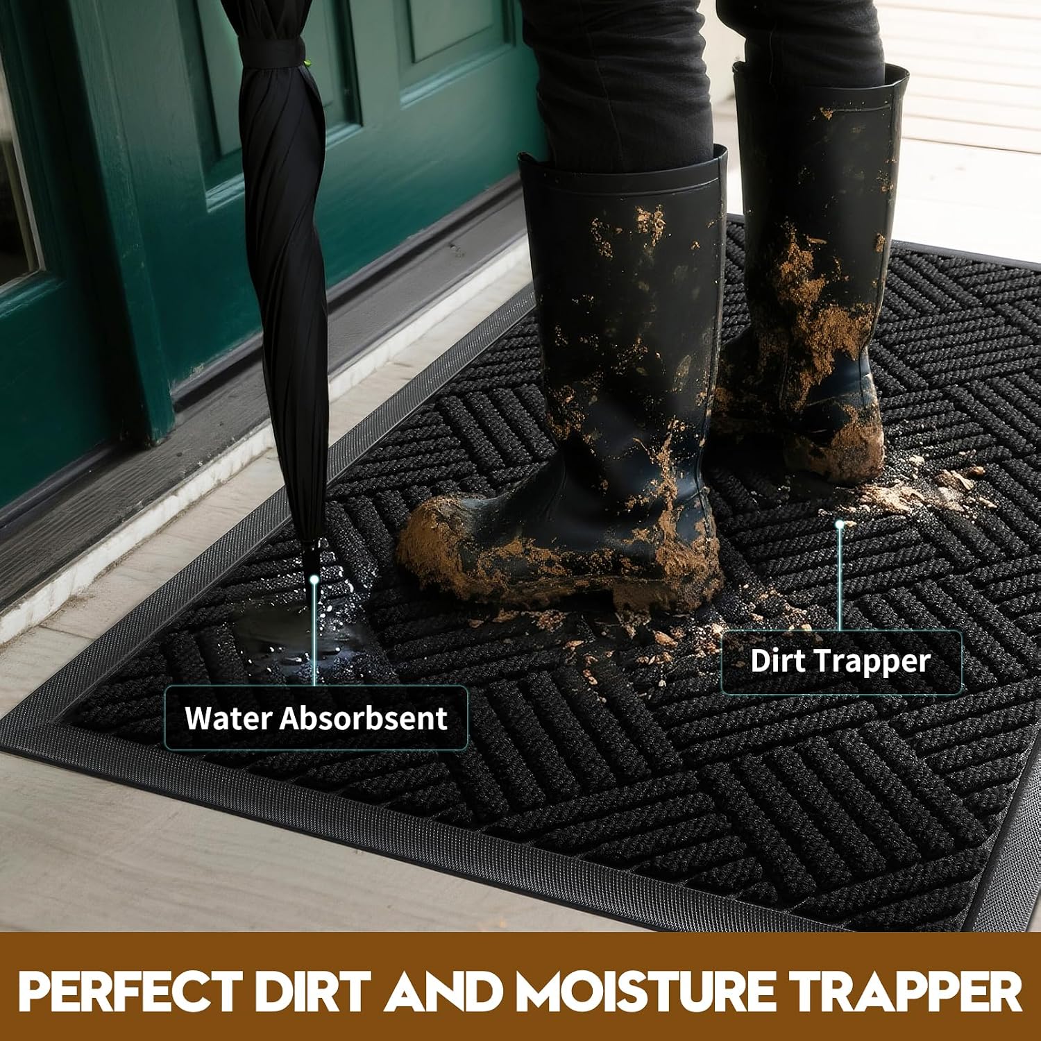 Detalle de WELDUN Front Door Mat 35.5"x24