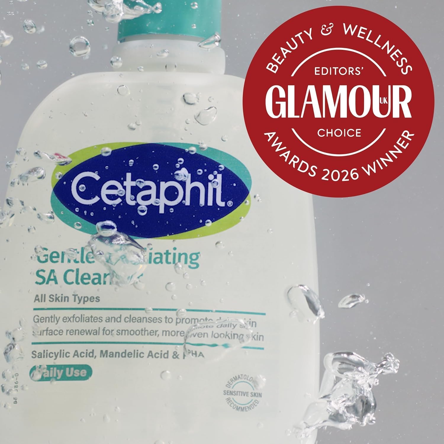 Detalle 2 de Cetaphil Gentle Exfoliating Salicylic Acid Cleanser (SA) – face & body wash for rough, bumpy and dry skin, 473ml