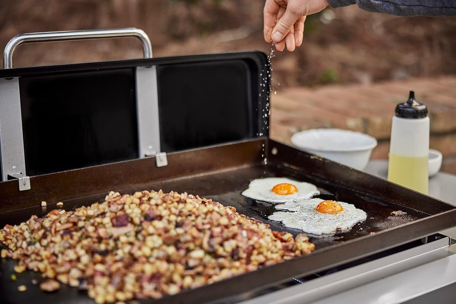 Detalle 2 de Weber 6777 3-delige plancha-startset met spatel, schraper en knijpfles