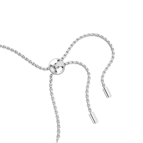 Detalle de Swarovski Pulsera Tennis Matrix Zirconia – Tallas Redondas, Cierre Bola Deslizante, baño de rodio, blanca