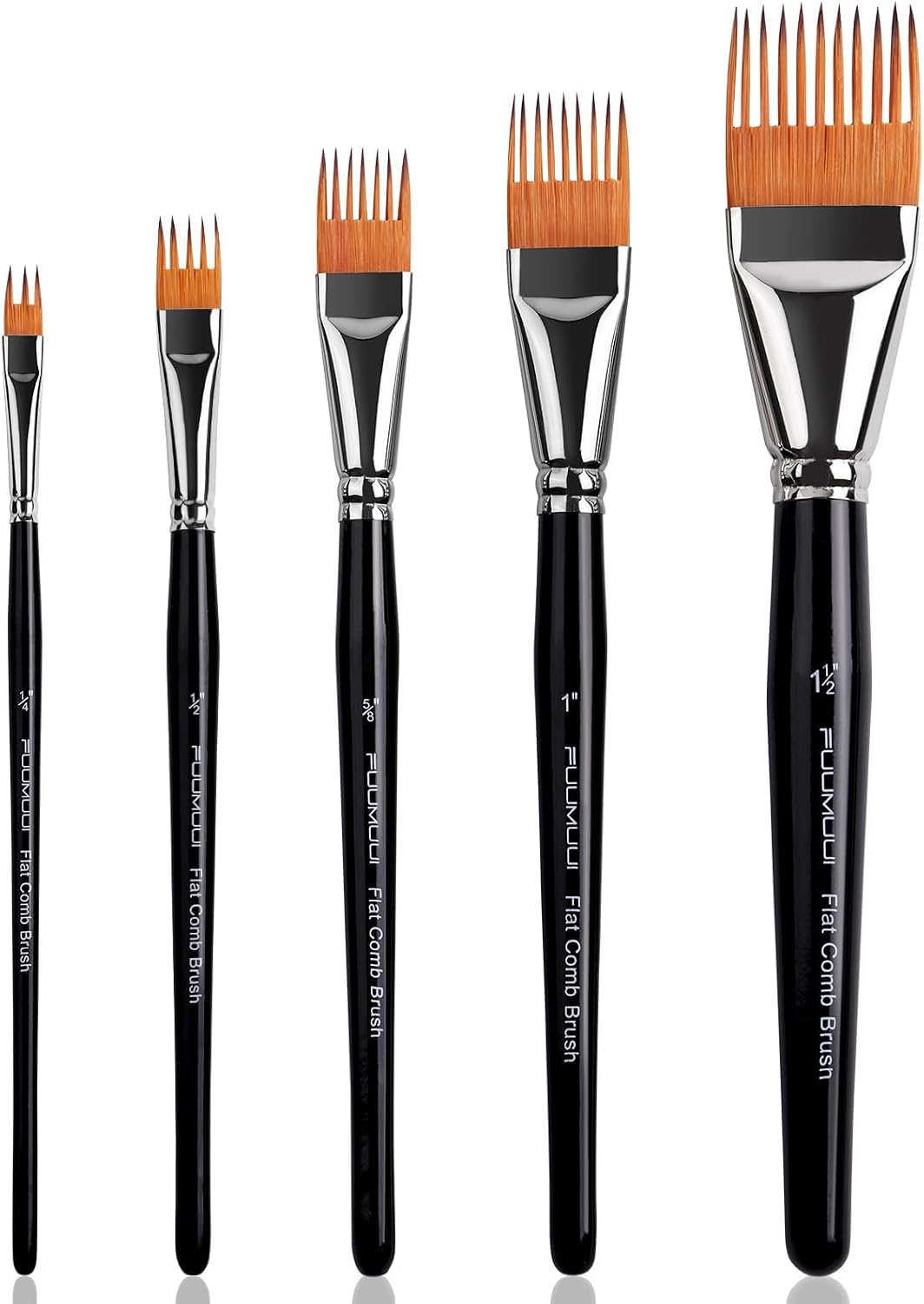 Detalle de Fuumuui 5PCS Grainer Brush Set