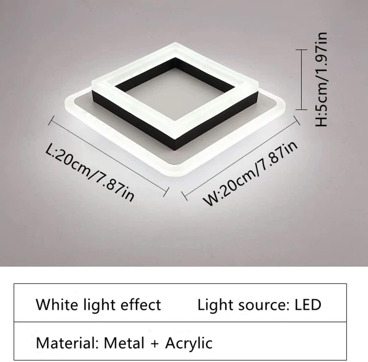 Thumbnail 2 de AUA LED Ceiling Light 24W cold white 6500K