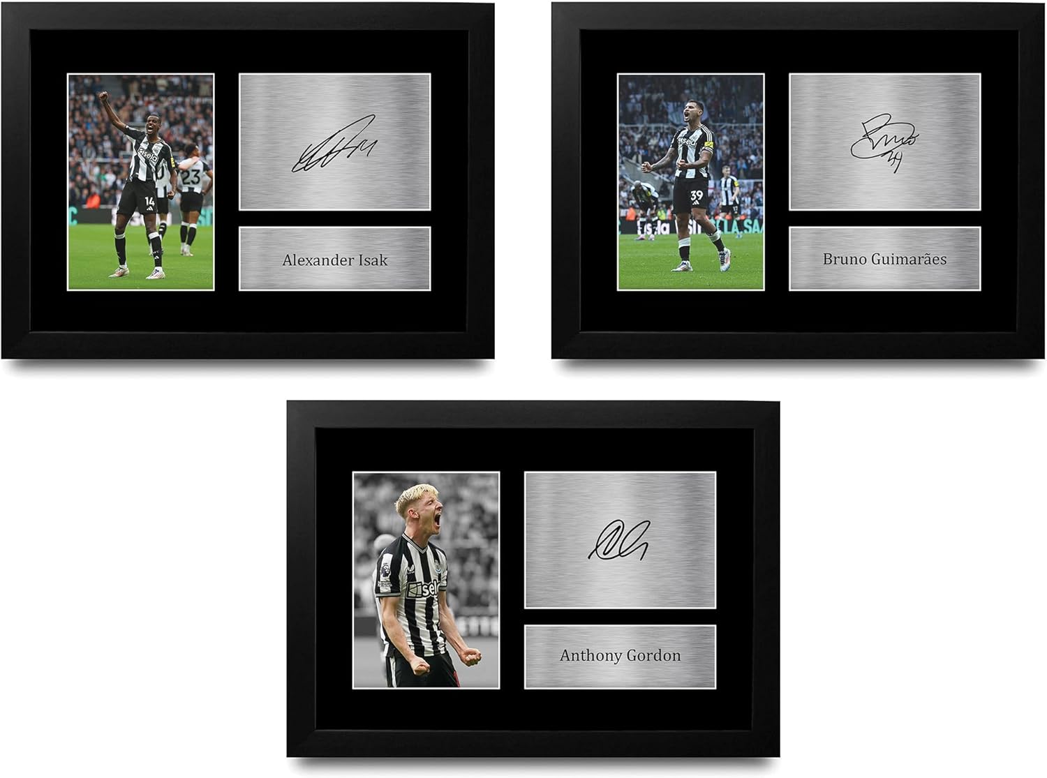Thumbnail 3 de Bruno Guimaraes Newcastle United signed autograph A4 portrait picture print
