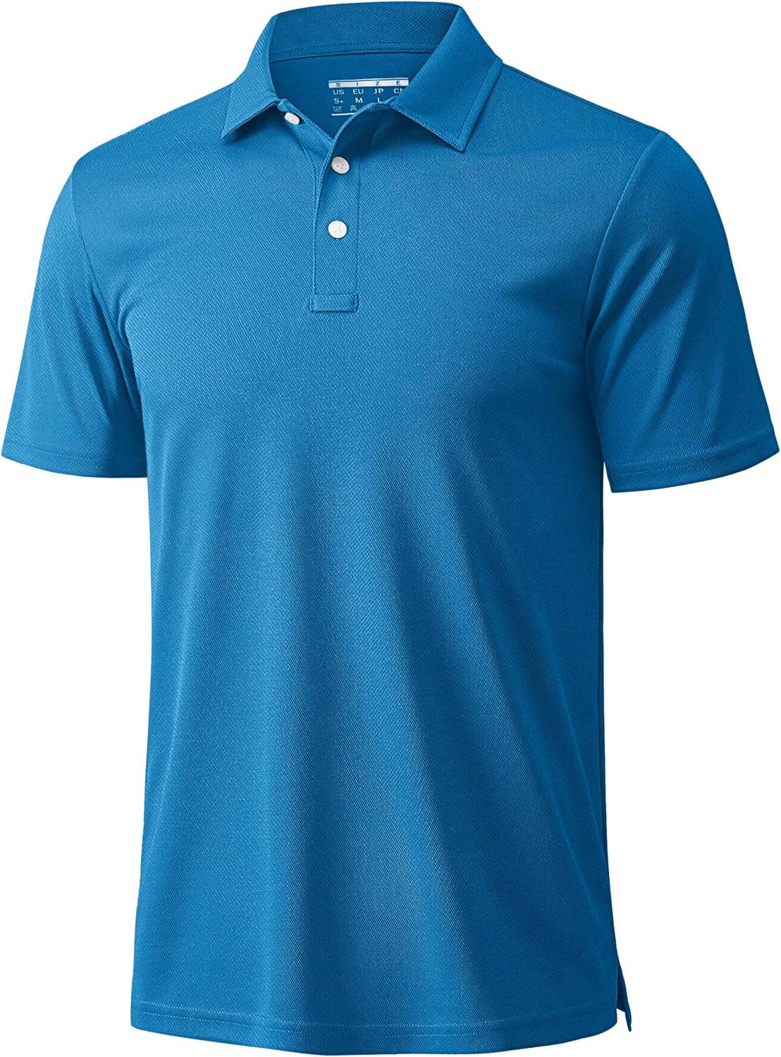 Detalle de MAGCOMSEN Men's Polo Shirts 3 Buttons: Quick-Dry, Short Sleeve Performance Polo