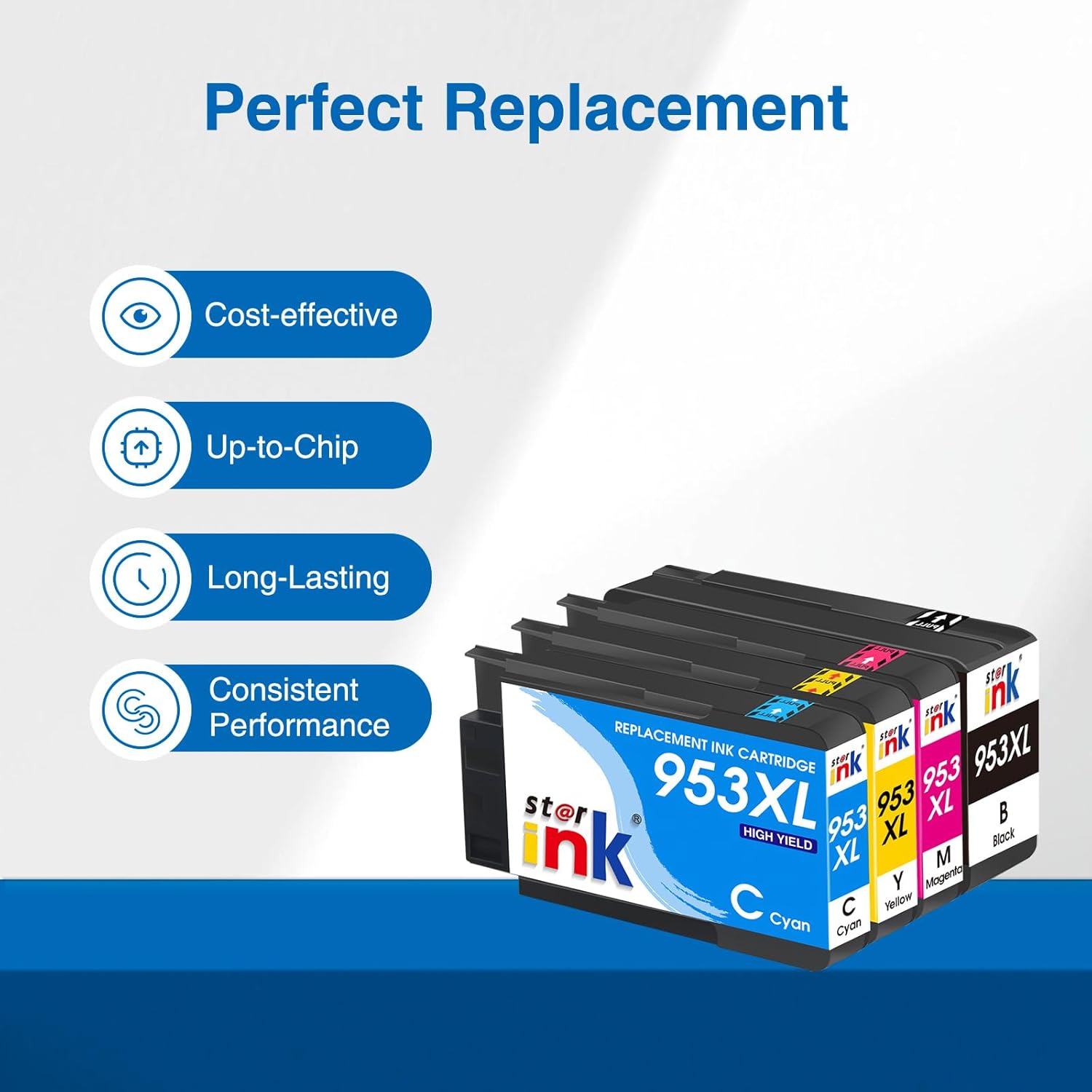 Thumbnail 3 de Starink Cartucce 953XL compatibili con chip intelligente per HP 953XL (4 Pack) per OfficeJet Pro
