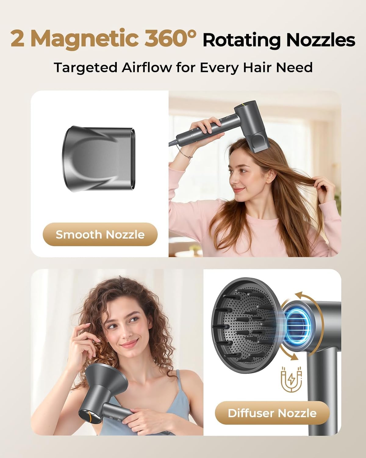 Detalle 2 de High Speed Ionic Hair Dryer with 160,000 RPM Brushless Motor