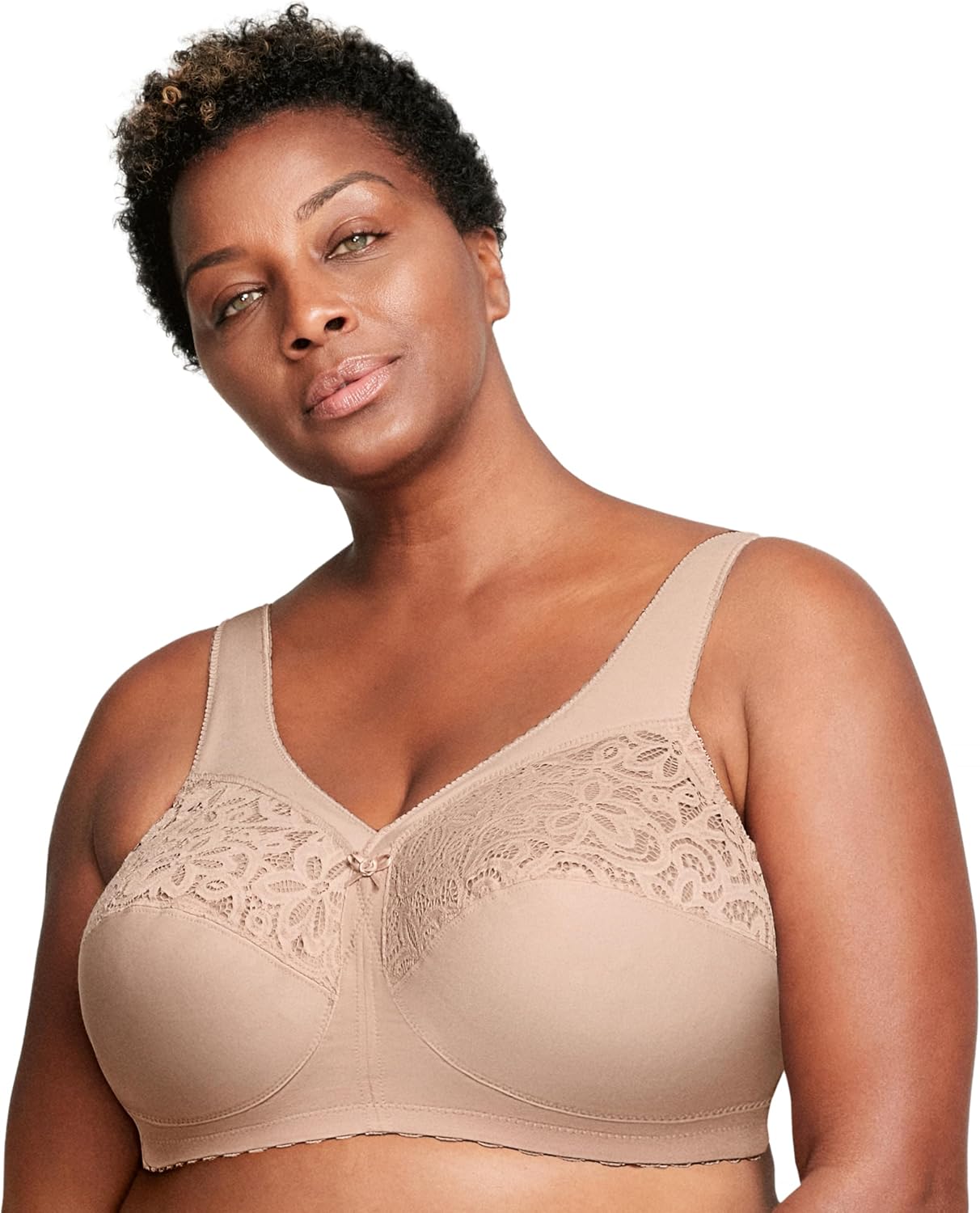 Thumbnail 6 de Glamorise MagicLift Cotton Support Bra Wirefree #1001 Full Coverage