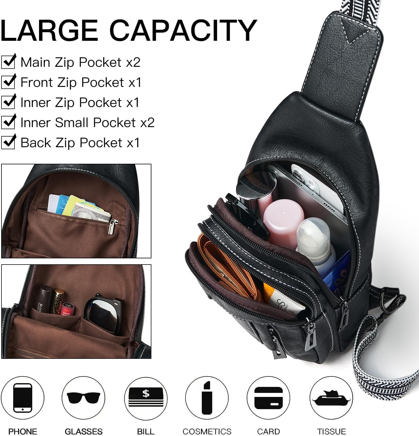 Thumbnail 2 de LATMAP Sling Bag Women 7L: Versatile Crossbody for Daily Use