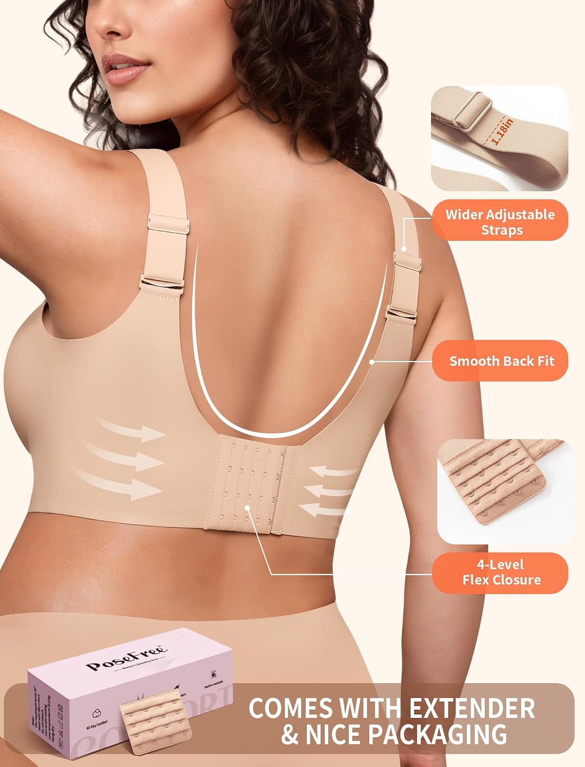 Thumbnail 2 de PoseFree Wireless Seamless T-Shirt Bra — Full Coverage
