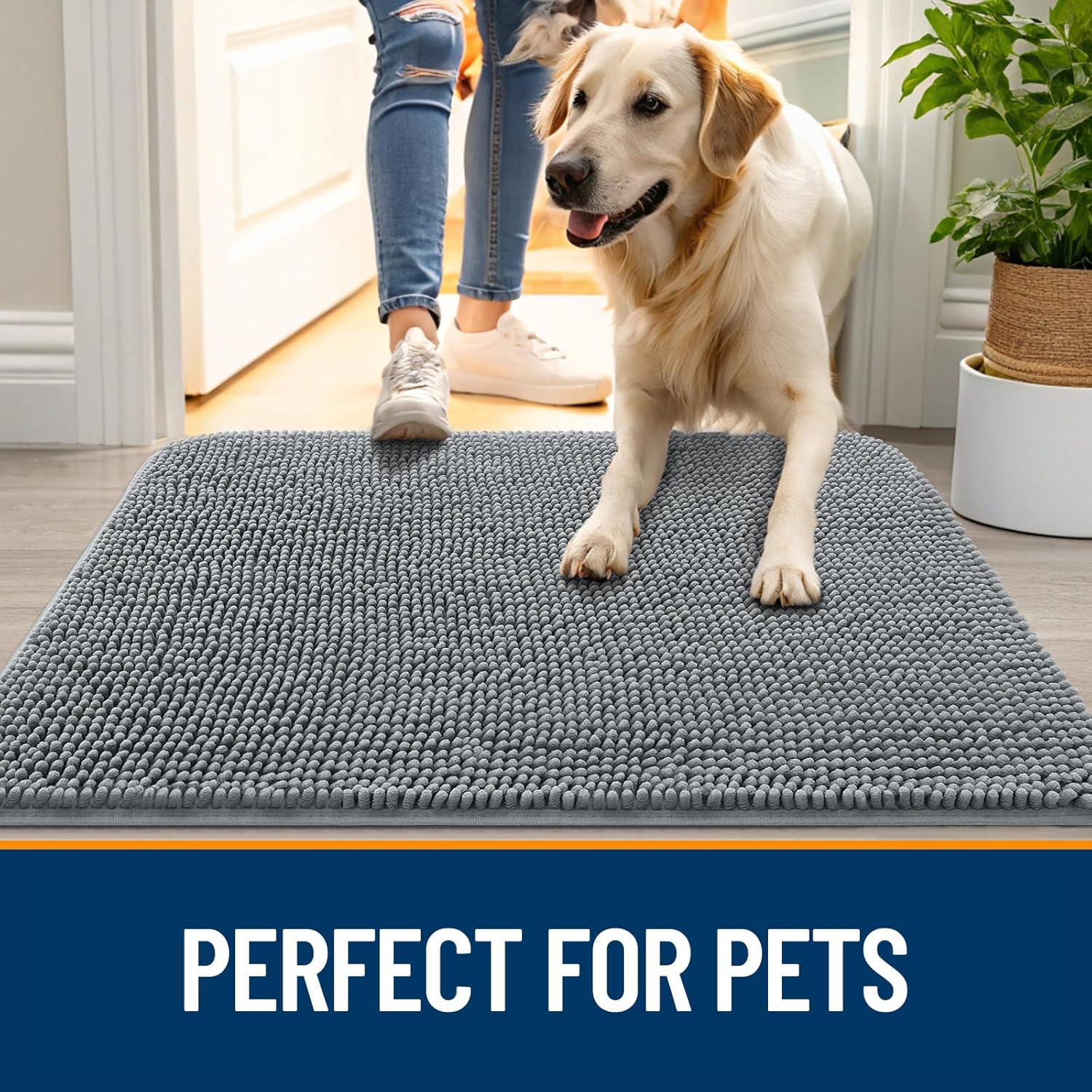 Thumbnail 5 de OLANLY Dog Door Mat 30x20 Absorbent Mud Mat 🐾