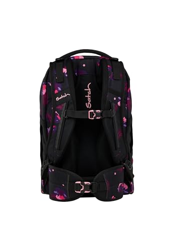 Detalle de Satch Schulrucksack Pack Mystic Nights – Lila: Viel Platz, flexible Einstellung und nachhaltige Produktion