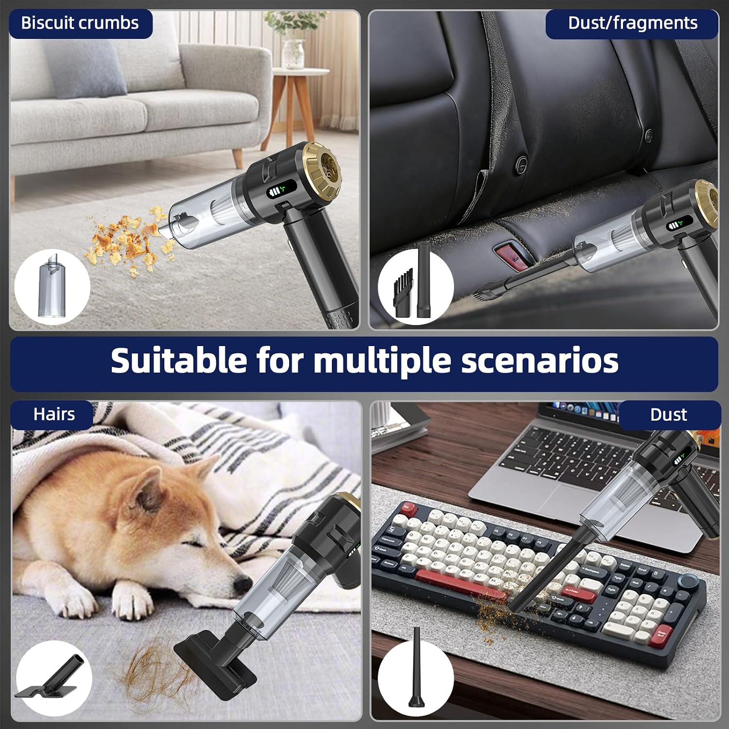 Thumbnail 3 de Handheld Vacuum Cleaner 22,000Pa