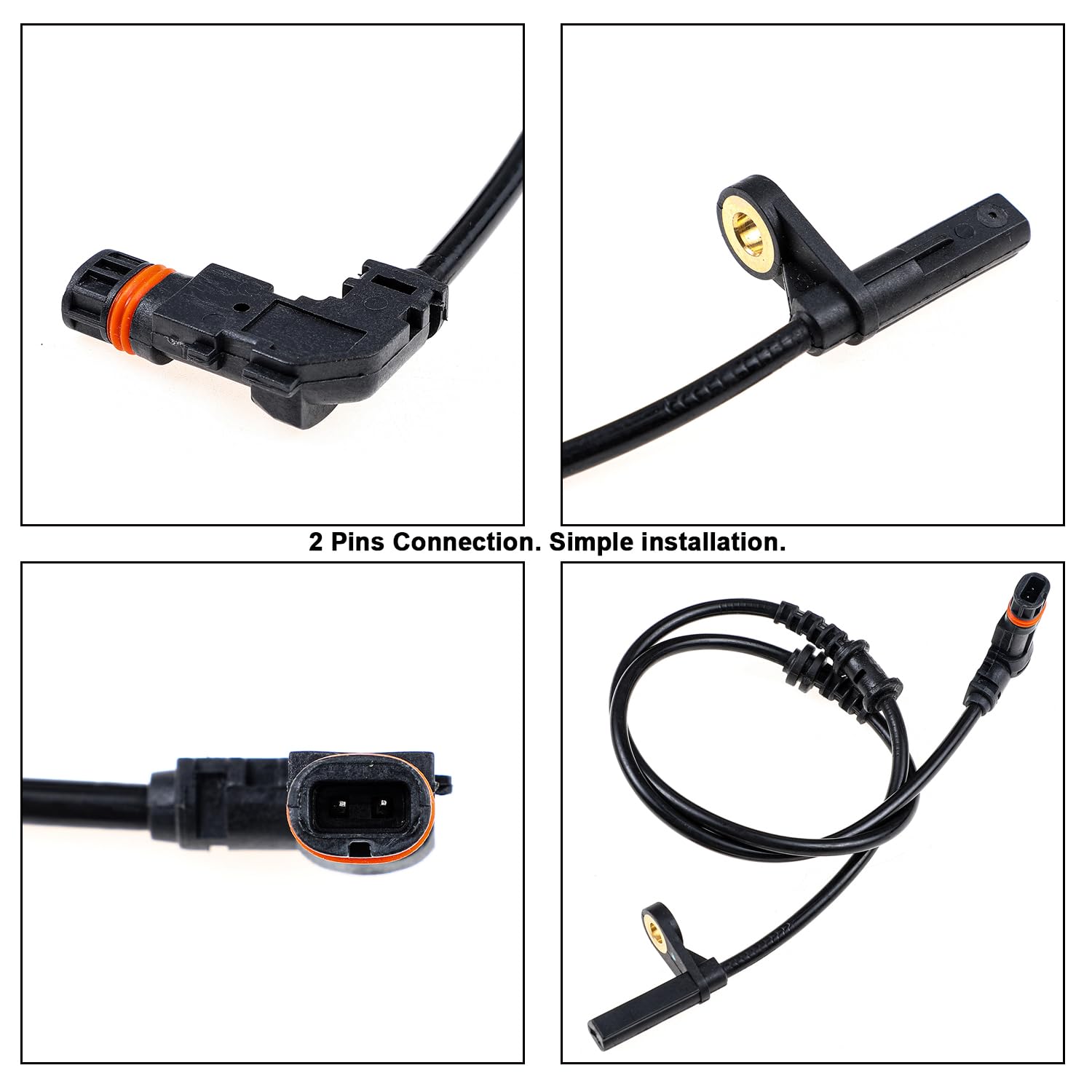 Detalle de YAOPEI 2x Front ABS wheel speed sensors for Mercedes C-Class W204/C204 (2007–2021) – Left & Right