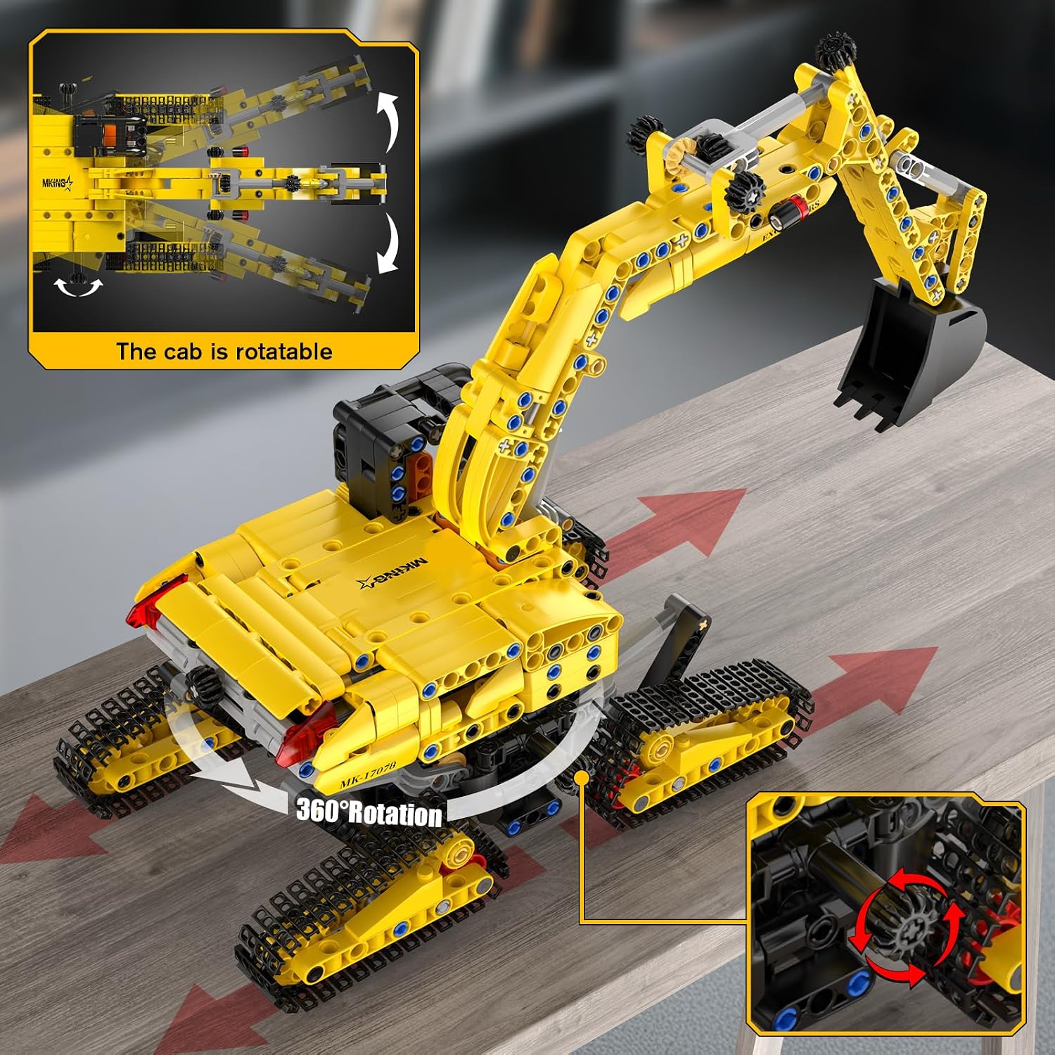 Thumbnail 4 de Mould King Technik Bagger Bausatz 17076